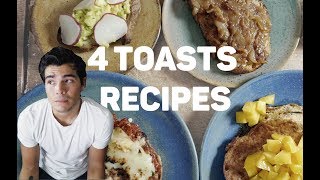 4 EASY TASTY TOAST RECIPES - Avocado, Onion Jam, French and Pizza