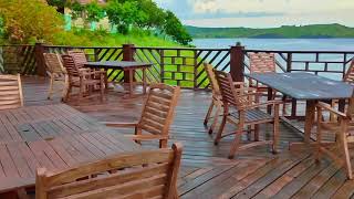 Lake view hotel in Tanzania. The hanging hotel in Kigoma. Hotel Hill Top