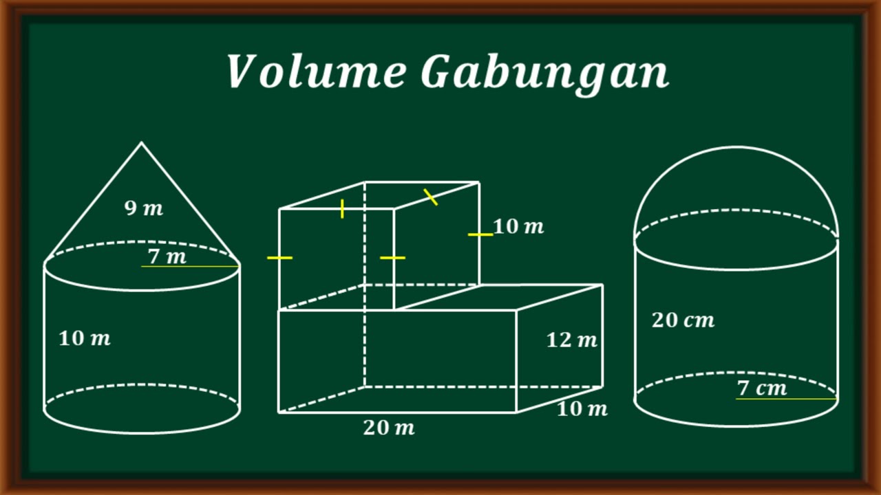 Cara Mudah Menentukan Volume Bangun Ruang Gabungan - YouTube