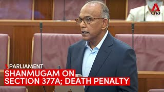 Minister K Shanmugam on Section 377A and support for death penalty | Full speech