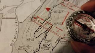 Calculating slope/gradient using topographic map.