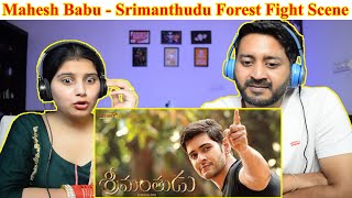 Srimanthudu Forest Fight Scene Mahesh Babu Reaction | First time Watching | Telugu | Our Reactions