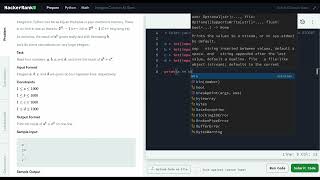 Hackerrank Python Solution #5 Math - Python: Integers Come In All Sizes