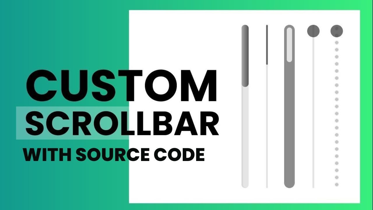 How To Create Custom Scrollbar In CSS | With Source Code - YouTube