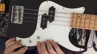 P-Bass replace your tone and volume pot and output jack