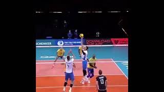 volleyball set point 😱😱||amazing mind blowing block😱😱😱