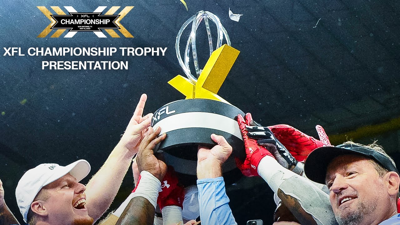 XFL Championship Game Trophy Presentation - YouTube