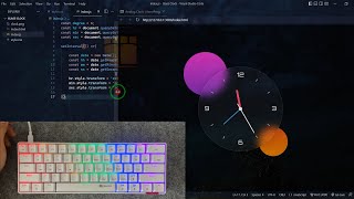 ASMR Programming - Coding Analog Clock - No Talking