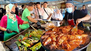 FAMOUS MALAYSIAN STREET FOOD - SPICY GRILLED FISH & SEAFOOD | IKAN BAKAR KUALA L