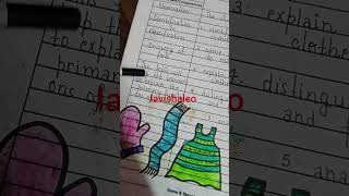 Lesson plan of Clothes. Class 2. EVS. KVS. Teacher's diary.