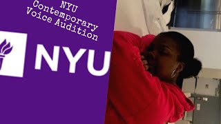 nyu contemporary voice audition explained | ALLISON PAUL