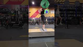 245 Pound Power Clean and Jerk