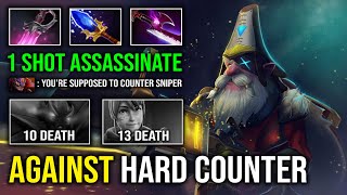 How to Offlane Carry Sniper Against Hard Counter with Khanda Scepter Unlimited Skill Spam Dota 2