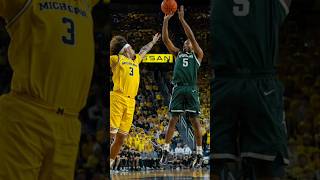 Michigan State Stuns Michigan! 🔥 Big Ten Battle Recap 🏀  #basketball #bigtenchampionship #shorts