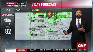 First Alert Forecast: Multiple First Alert Weather Days through the holiday weekend