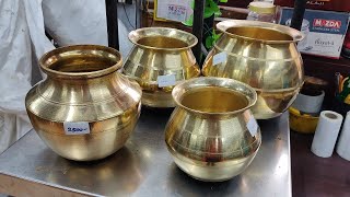 Traditional Pongal Pot Brass Kitchen Utensils Cooking Essentials Velachery Thangam Metals