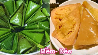 Cách làm BÁNH ÍT NHÂN ĐẬU mềm dẻo thơm ngon đúng vị ngày xưa- Sticky rice cake with bean paste