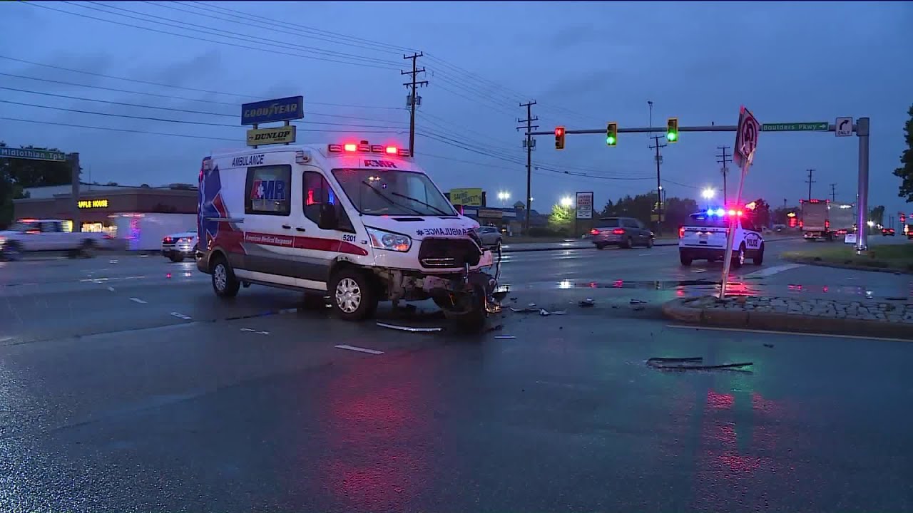 Police Investigate Hit-and-run Involving Ambulance - YouTube