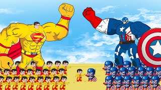 Evolution of CAPTAIN AMERICA Vs Evolution of IRON-MAN : Who Is The King Of Super Heroes ?