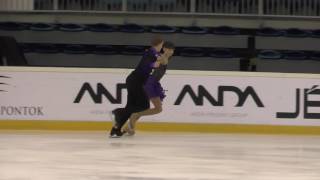 2016 Santa Claus Cup: Maryna VOLOBUYEVA / Oleksandr KOLOSOVSKYI (UKR) - ID Advanced Novice, FD