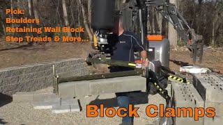 Block Clamps for Retaining Wall Block, Step Treads and More...