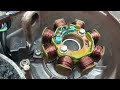 Bajaj Pulsar 150 B's 5 starter magnet one way clutch repair Bajaj Pulsar