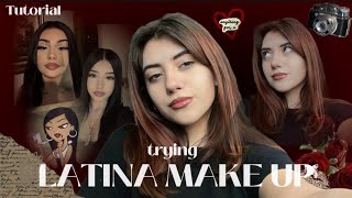 LATINA MAKE UP| пытаюсь повторить макияж из Pinterest |повторяю макияж из пинтерест|ЛАТИНА МЭЙК АП