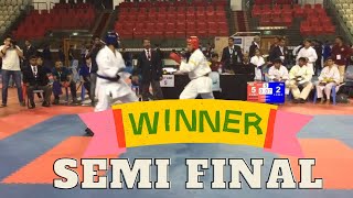 Karate championship in Dubai semifinal | Red corner-kanahiya Jha #karatecombat #karate #championship