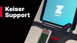 How to pair and connect to the Keiser M Series Converter with Zwift