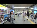 【4k乗換動画】中野駅　7 8番線　中央快速ー3 4番線　東京メトロ東西線　乗換え　yi4＋で撮影４k60p