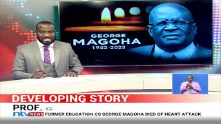Uhuru Kenyatta mourns the death of Prof. George Magoha
