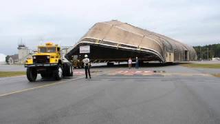 Moving the Clamshell Hangar At The Redstone Arsenal Airfield Part 5