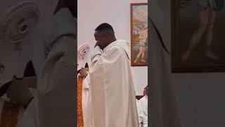 The Priest shed tears of joy upon being ordained after many years in Seminary