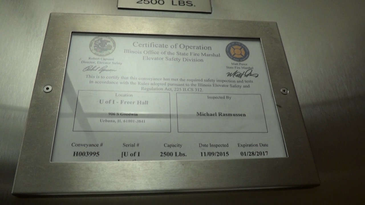 1986 Dover Hydraulic Elevator Freer Hall Uiuc Youtube