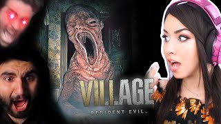 Streamers Getting Chased By Giant Baby While Playing Resident Evil Village - REACTION!