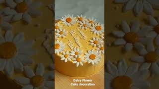 Daisy flower cake decoration |Sugar Craft work