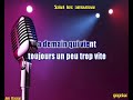 salut les amoureux...de joe dassin ma version en karaoke