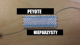 Płaski peyote nieparzysty [TUTORIAL] | Qrkoko.pl