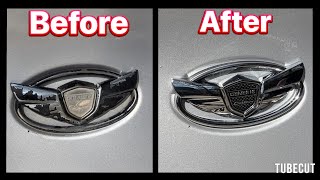 How to change the emblems on your car. ￼