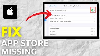 How To Fix Missing App Store On iPad - Full Guide