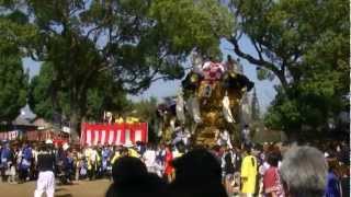 2012年　鳥若太鼓台・坂出八幡神社にて