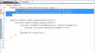 Java Programming Tutorial - 34 - Table for Multi Arrays.flv