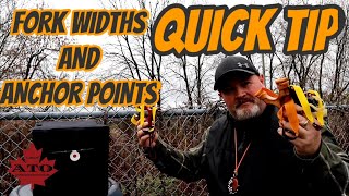 QUICK TIP: FORK WIDTH, ANCHOR POINTS AND ACCURACY