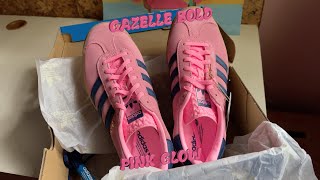 ADIDAS GAZELLE BOLD PINK GLOW UNBOXING \u0026 ON FEET 🍧🎟️ | bpapada