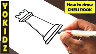 How to draw CHESS ROOK