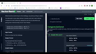 HackerRank Java - 1 (Welcome to Java!)