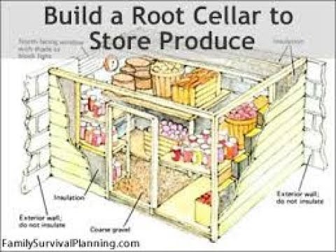 How To Build A Root Cellar In 7 Steps | Food Storage - YouTube