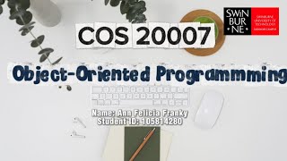 COS20007 OOP Assignment Demonstration
