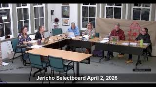 Jericho Selectboard April 2, 2026
