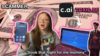 PRANK CALLING SCAMMERS WITH CHARACTER AI. *TOXIC BOYFRIEND BOT*